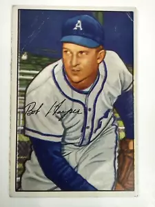 Bowman #10 1952 Bob Hooper Philadelphia Athletics Please - Imagen 1 de 9