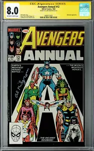 Avengers Annual #12 CGC SS 8.0 (1983, Marvel) Signed by Al Milgrom, Inhumans app - Picture 1 of 2