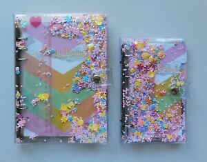 A5, A6 Soft PVC Blinking Sequins Loose-Leaf, Six-ring Organiser / Notebook Sets 