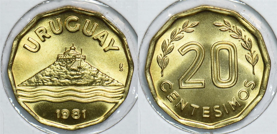 Uruguay 1981 20 Centesimos 198642 combine shipping - Image 1 of 3