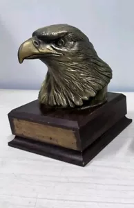 Vintage Messingguss Adlerkopf, Auszeichnung Trophäe Statue oder Projektstück! - Bild 1 von 7