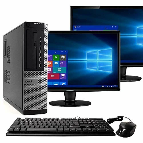 DELL 790/990 DESKTOP I5 8GB RAM 500GB HDD WIN 10 PRO CON MONITOR DUAL 19" Foto 1 de 3