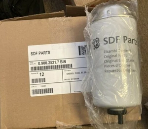 NEW ORIGINAL SDF (CASE OF 12) 0.900.2521.7 DIESEL FUEL FILTER - Picture 1 of 2