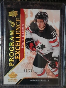 2019 UD Team Canada Juniors MORGAN FROST Program of Excellence HIGH GLOSS! 05/25 - Picture 1 of 2
