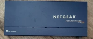NETGEAR FS108 FAST ETHERNET SWITCH - 8 PORT 10/100MBPS AUTO~SWITCHING/UPLINK - Picture 1 of 4