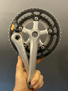Vintage Sugino AT Crank Set Forged 170 mm Touring Triple 46/36/30. Mountain Bike - Picture 1 of 8