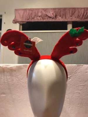 Diadema Navidad Diadema Roja Forma Ala Envía N 24h Foto 1 de 3