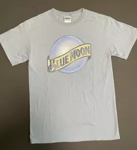 Blue Moon Graphic T-Shirt Adult Small Blue - Picture 1 of 5