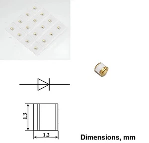 Microwave Mixer Diode Schottky 80 GHz Gold Plated 3A123B M434E GaAs USSR - Picture 1 of 3