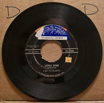 The Elegants: Little Star / Getting Dizzy - 45rpm APT Records - VG - Image 1 of 2