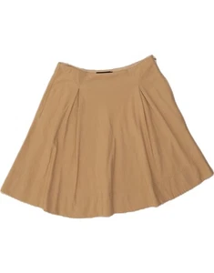 RALPH LAUREN Womens Flared Skirt US 8 Medium W28 Beige Cotton AP08 - Picture 1 of 3