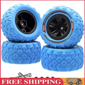 Juego de 4 neumáticos hexagonales RC 12 mm ruedas RC - para coche 1/14 1/16 RC (azul) - Imagen 1 de 12