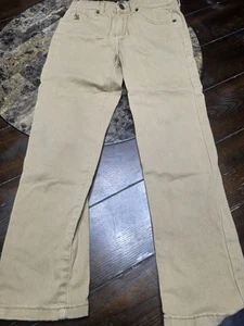 U.S. Polo Assn. Khaki Tan Pants Jeans Casual Youth Size 8 - Picture 1 of 4