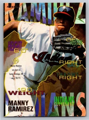 1995 Fleer #145 Manny Ramirez Cleveland Indians Baseball Card - Image 1 of 2