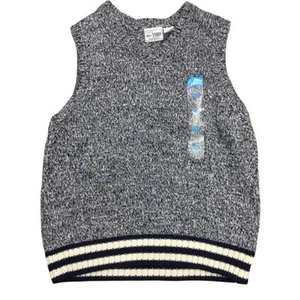 The Children's Place Boys Vest Size 4 XS Navy Blue Variegated Sweater - Picture 1 of 4