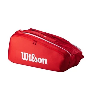Wilson Borsa Unisex Per 9 Racchette da Tennis Super Tour 2025 - Colore : Rosso - Imagen 1 de 7
