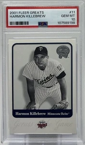 Harmon Killebrew PSA 10 - 2001 Fleer ‘Greats of the Game’ -Twins Icon, Senators - Picture 1 of 8