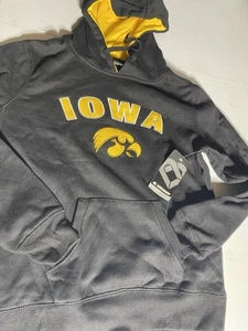 NWT Ladies Small Colosseum Iowa Hawkeyes Hoodie Pullover Sweatshirt , Black - Picture 1 of 11
