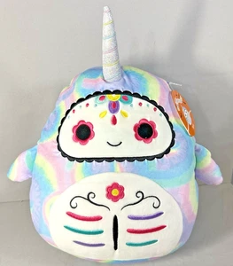 Squishmallows Igor Narwal Day Of The Dead Tie Dye Halloween Plüsch 2022 Neu mit Etikett - Bild 1 von 8