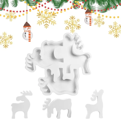 Silikonform Weihnachten Elch - DIY Gießformen Kerzenformen