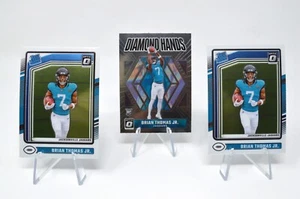 (3) Brian Thomas Jr 2024 Donruss Optic SP Rated Rookie RC Diamond Hands - Bild 1 von 5
