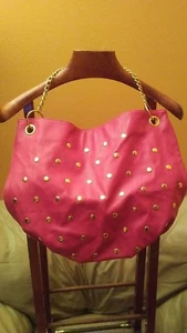 GELDBÖRSE MIT NIETEN - PINK UND GOLD - Bild 1 von 1