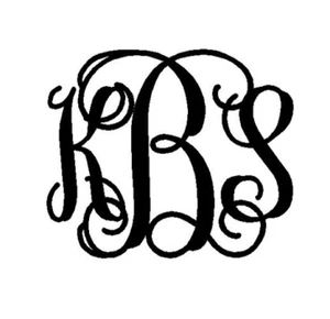 Custom Three Letter Metal Monogram Black or White 10" x 8" or 16" x 16" - Picture 1 of 6