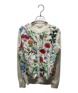 GUCCI Floral Silk Switch Cardigan Ivory 360379 XT392 Women - Picture 1 of 3