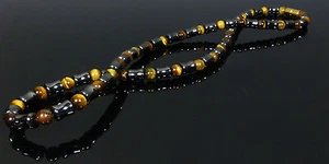 High Power Magnetic Hematite Tigers Eye Necklace - Picture 1 of 5