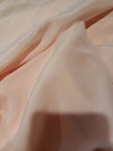 Vintage Nylon Fabric Pink 4+ Yards Piece 60" wide