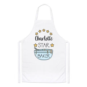 Personalised Star Baker Chefs Apron Baking Custom Name Funny Baker Cake Cooking - Picture 1 of 1