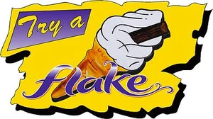 Try a Flake Sticker - 99 Ice Cream Van Bonnet, Door Logo, Catering, Cafe Decal  - Picture 1 of 1