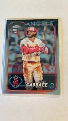Trey Cabbage Rookie 2024 Topps Chrome Base 226 Los Angeles Angels RC - Image 1 of 2