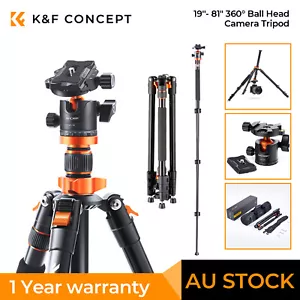 K&F Concept 78 inch Aluminum Camera Tripod with 360 Degree Ball Head for DSLR - Picture 1 of 10
