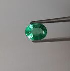 Gorgeous Natural Zambian Emerald Faceted Oval Cut Good Color-Lustor 1.41 Carat