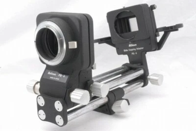 Accesorio de enfoque de fuelle Nikon PB-4 con adaptador de copia de diapositivas PS-4 *N615 Foto 1 de 4