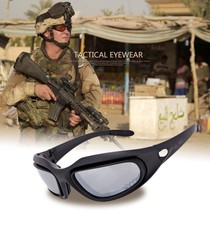 Sunglasses Army Goggles Military 4 Lens Game Tactical Glasses Polarized