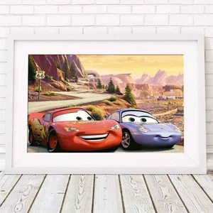 DISNEY CARS - McQueen Pixar Poster Picture Print Sizes A5 to A0 **FREE DELIVERY* - Picture 1 of 14