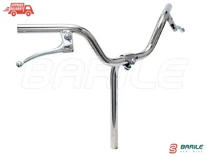 Manubrio Cromato in Acciaio Bici Ø 21,1 Pieghevole - Graziella Completo di Leve - Foto 1 di 3