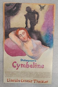James McMullan SHAKESPEARE'S CYMBELINE Lincoln Center Broadway Window Card - Picture 1 of 9