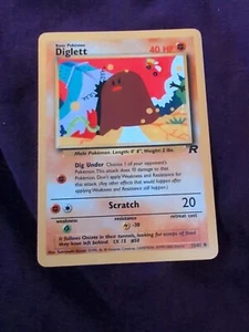 Diglett 52/82 Team Rocket Basic Pokemon - Picture 1 of 2