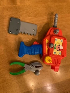 Handy Manny 2 in 1 Power Tool Drill Saw Squeeze Pliers Fix It Right Disney Works - Picture 1 of 9