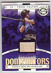 2001 (ROCKIES) Donruss Class of 2001 Diamond Dominators #DM26 Todd Helton