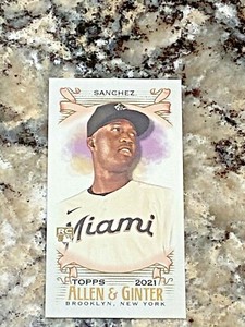 2021 Topps Allen & Ginter Mini Jesus Sanchez #287 Miami Marlins Baseball Card