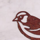 Rusty Metal Bird Silhouettes Garden Fence Decor Woodpecker Robin SteelY YNCIAUTA