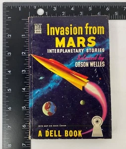 Invasion from Mars, Interplanetary Stories Selected by Orson Welles Dell 1949 PB - Picture 1 of 5