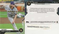Josh Hader BREWERS 2020 TOPPS NOW POSTSEASON NL WILD CARD PS-143 SP 86
