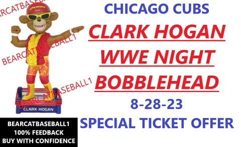 CLARK HOGAN CHICAGO CUBS WWE NIGHT BOBBLEHEAD 8-28-23 *PRE-SALE* Cover