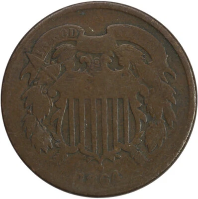 1864 Rotated Die Two Cent Piece - Looks G - Image 1 of 3