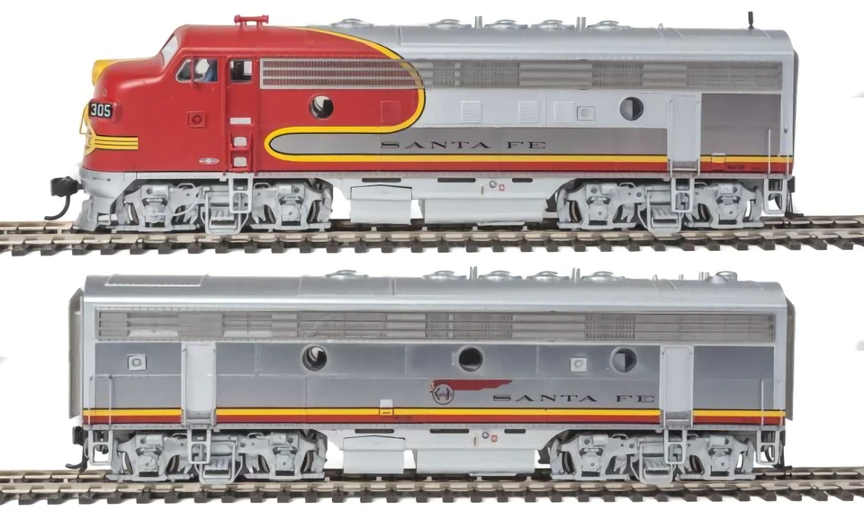 HO Walthers Proto 920-40901 F7A/B ATSF 305L 305A Set 36" Dynamic Fan Sound & DCC - Image 1 of 4